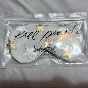 Brand New Free People Silver and Gold Star Cooling Eye Mask